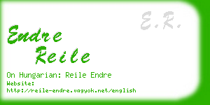 endre reile business card